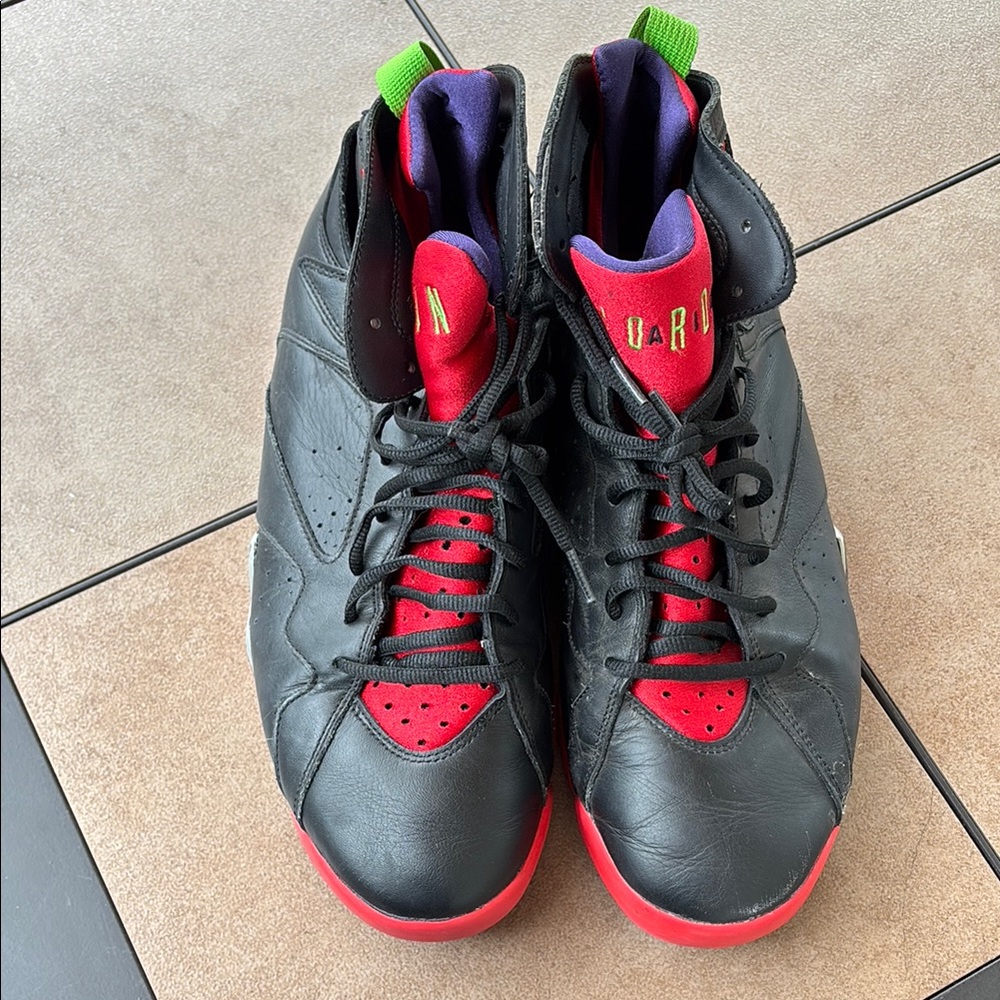 Jordan Men’s Retro Marvin the Martian Black Red Sneakers-13 - Picture 7 of 12